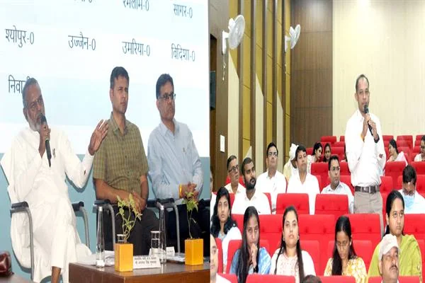 सामाजिक न्याय विभाग के चिंतन शिविर का मंच